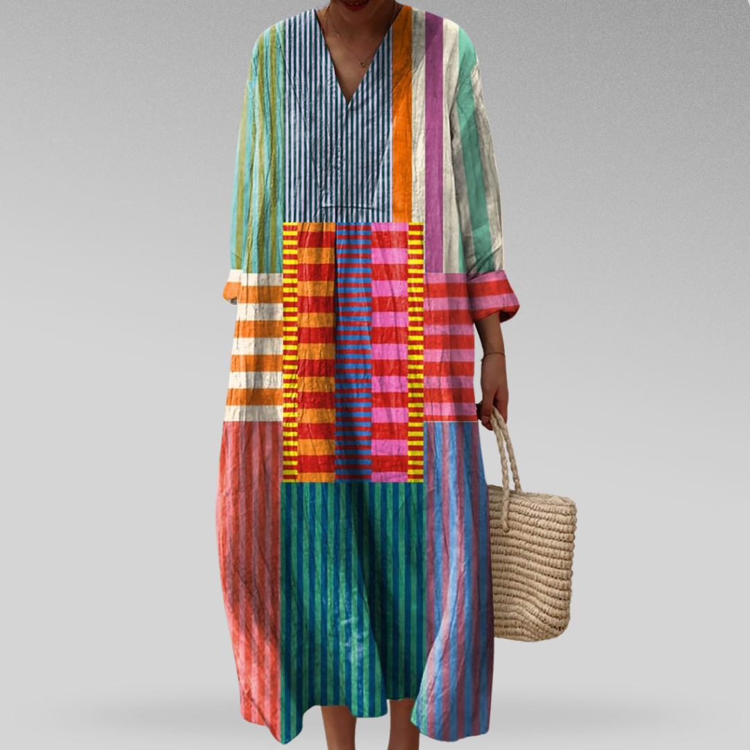 Lily – Modern Geometry Statement Dress