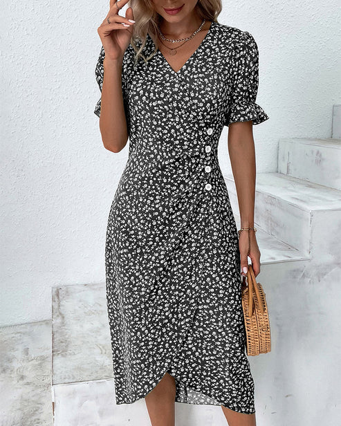 Fiona – Fresh Floral Midi Dress