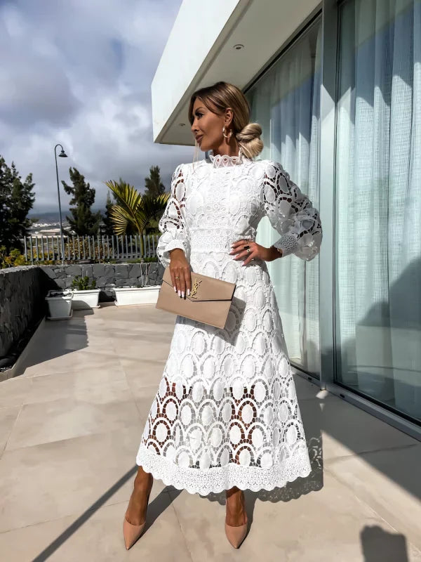Sophie – Lace Detail Midi Dress