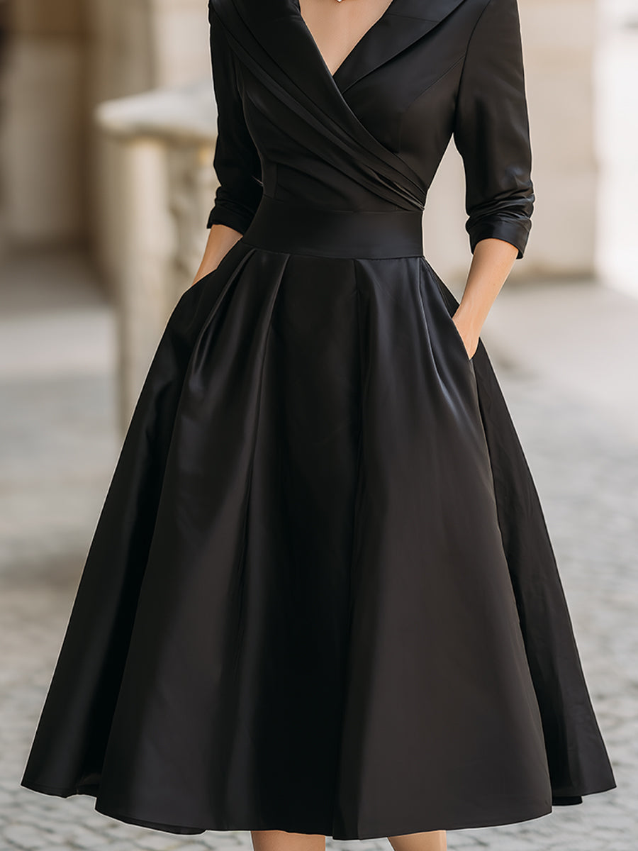 Lina – Satin Midi Dress