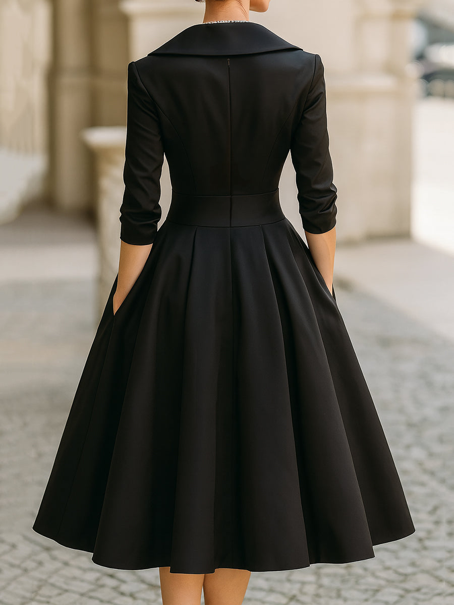 Lina – Satin Midi Dress