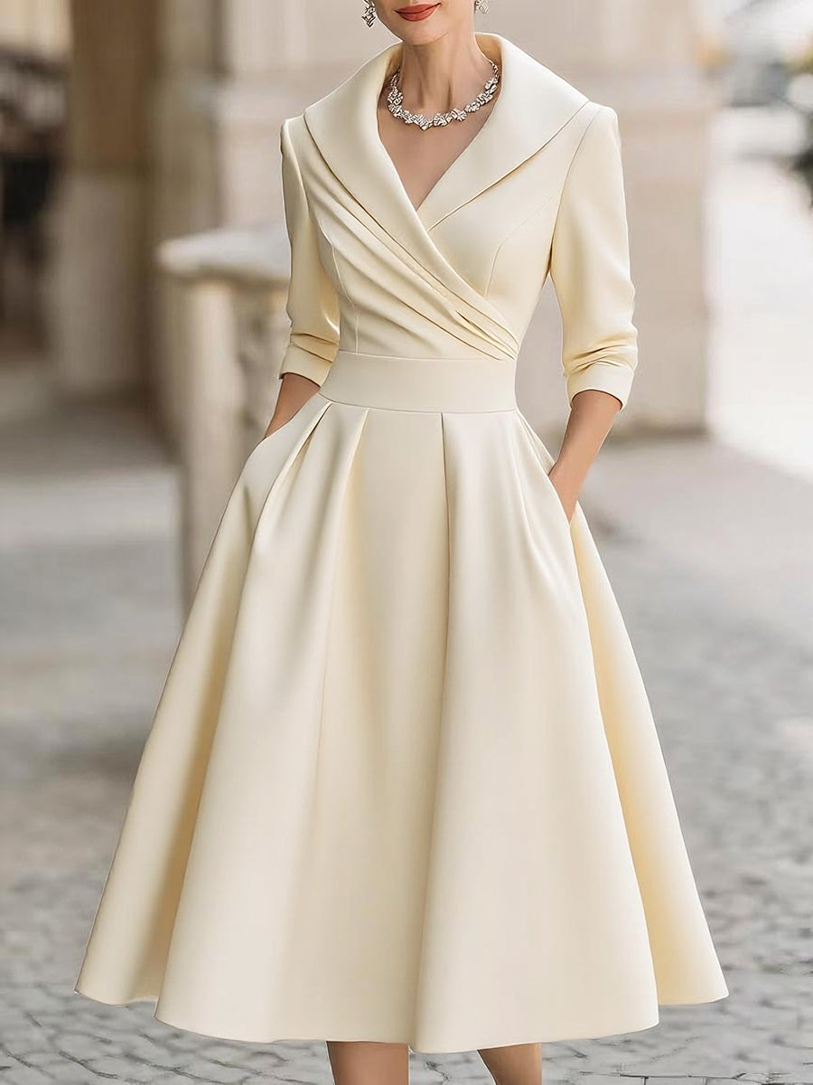 Lina – Satin Midi Dress
