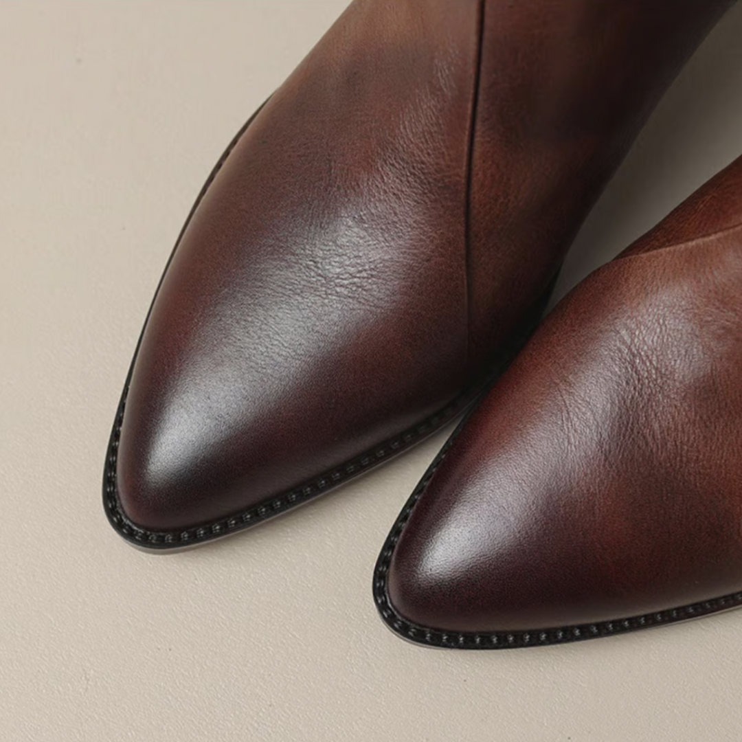 Camille – Low-Heel Luxury Boots