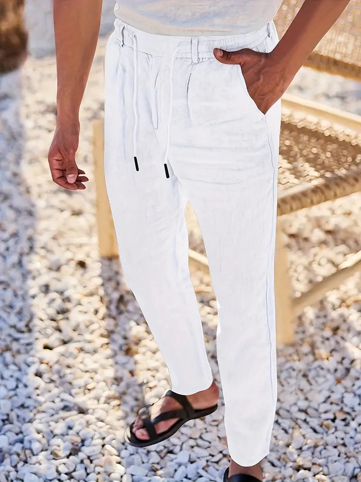 Malcolm – Easygoing Linen Drawstring Pants