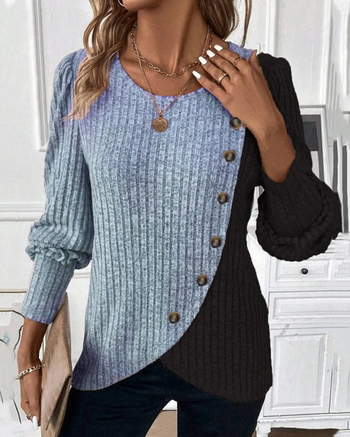 Amelia - The Colour-Block Casual Top
