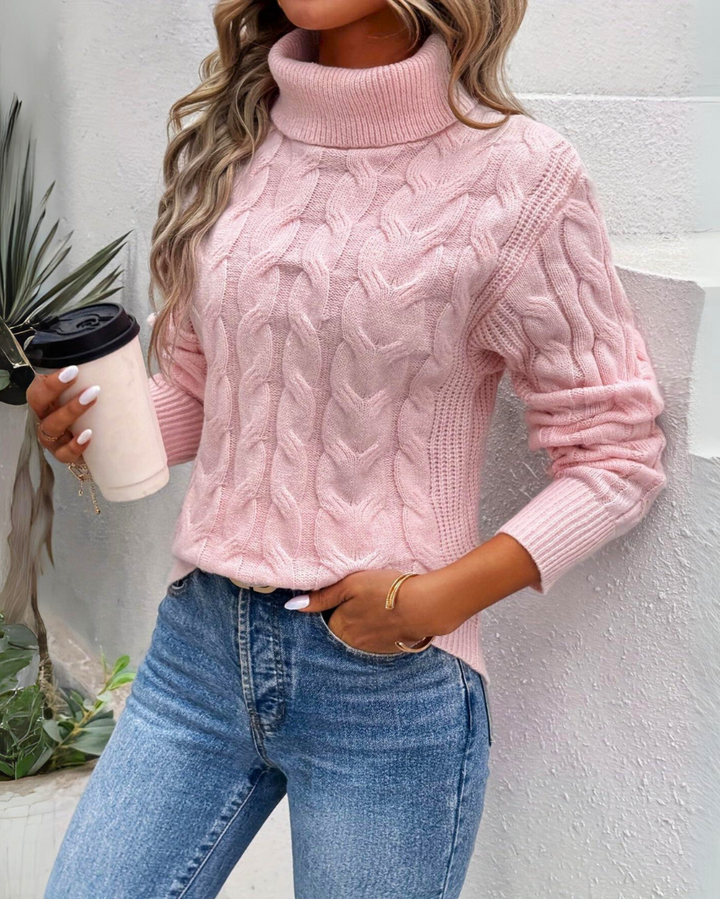 Isabella - Warm Knitted Turtleneck Jumper