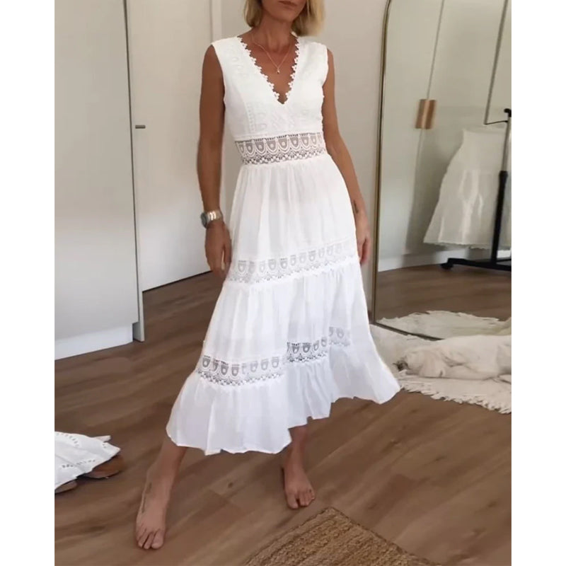 Clara – Lace-Detail Summer Dress