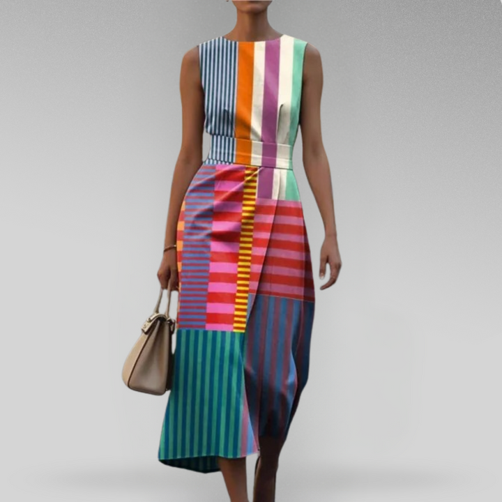 Ayla – Geometric Midi Dress