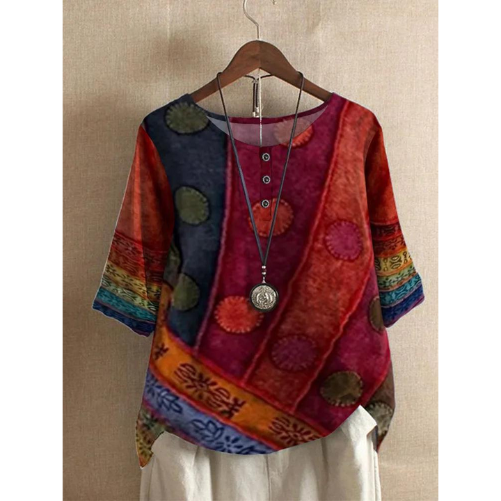 Harper – Artistic Patchwork Everyday Top