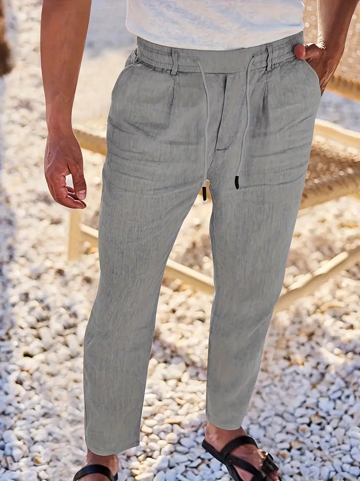 Malcolm – Easygoing Linen Drawstring Pants