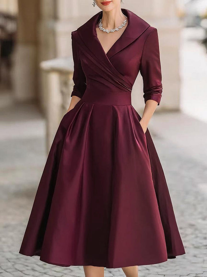 Lina – Satin Midi Dress
