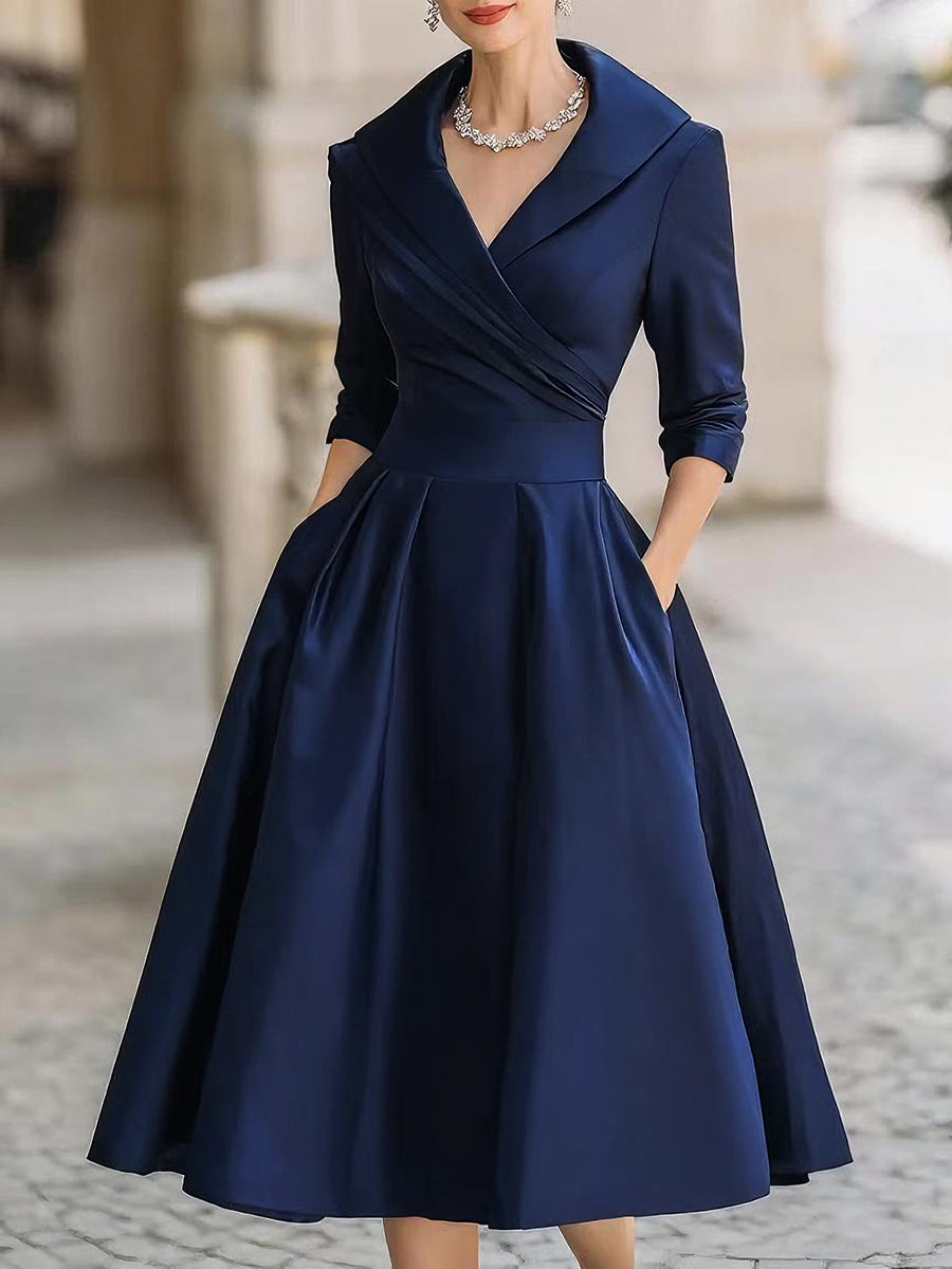 Lina – Satin Midi Dress
