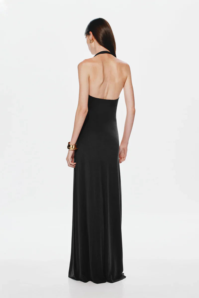 Celeste – Ivory Draped Maxi Dress