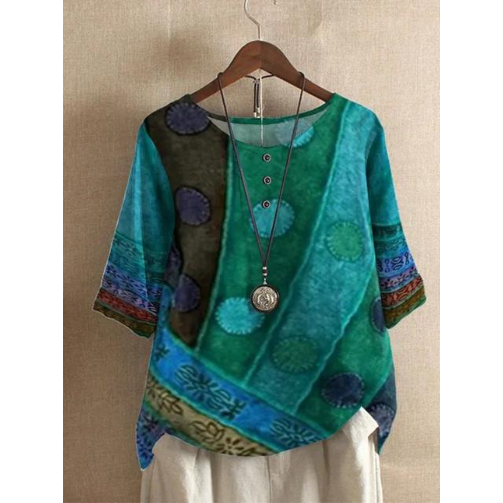 Harper – Artistic Patchwork Everyday Top