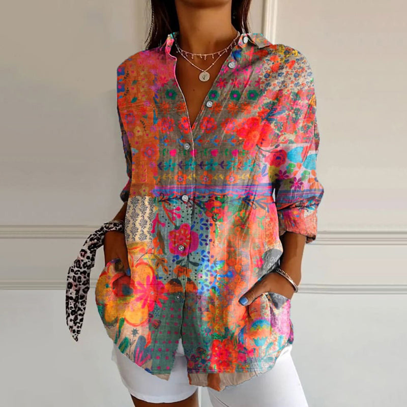 Stella – Vintage Floral Blouse