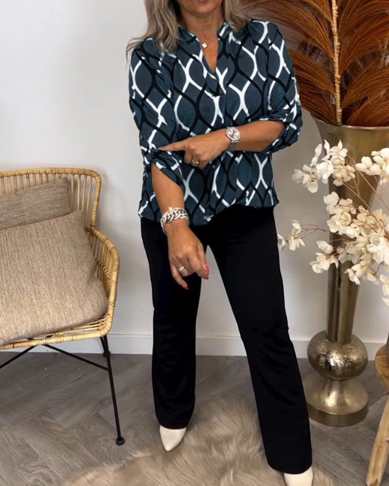 Janny – Long Sleeve Everyday Blouse