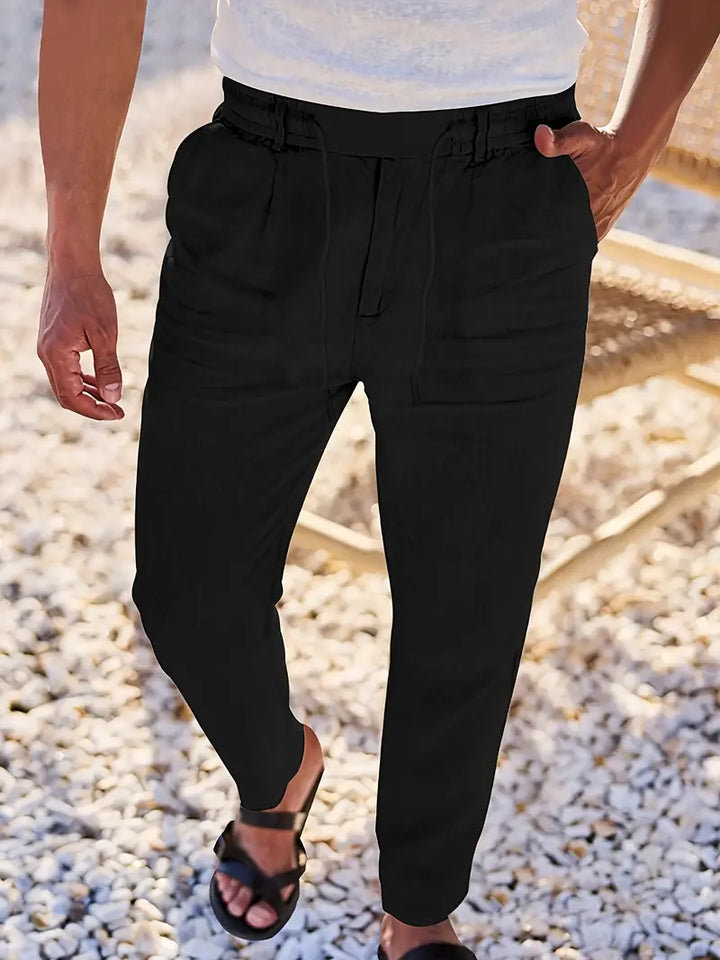 Malcolm – Easygoing Linen Drawstring Pants