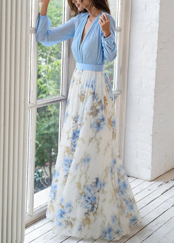 Natalie – V-Neck Floral Day Dress