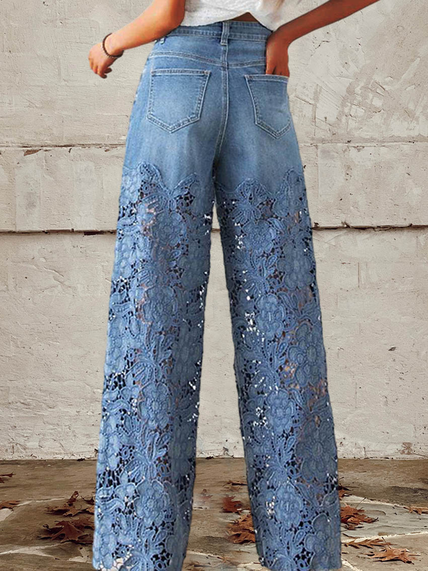 Camille – Feminine Patchwork Jeans