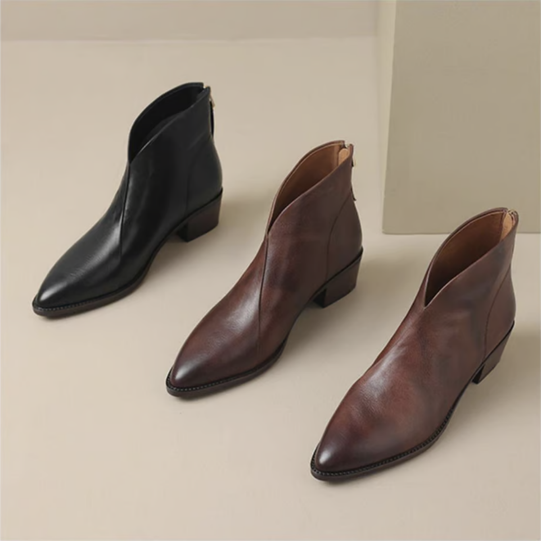 Camille – Low-Heel Luxury Boots