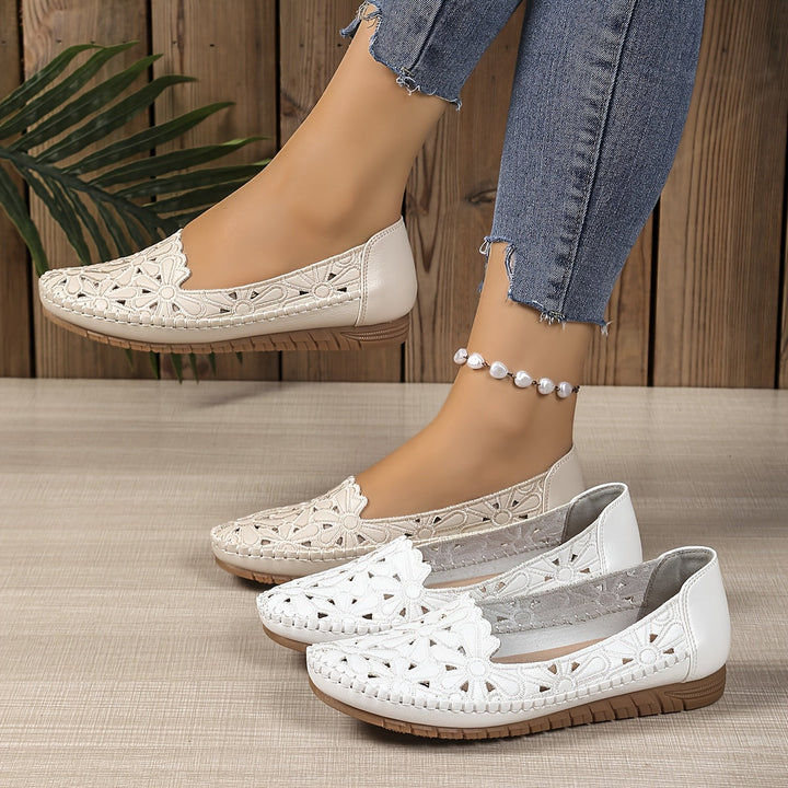 Chantal – Petal-Cut Slip-On Flats