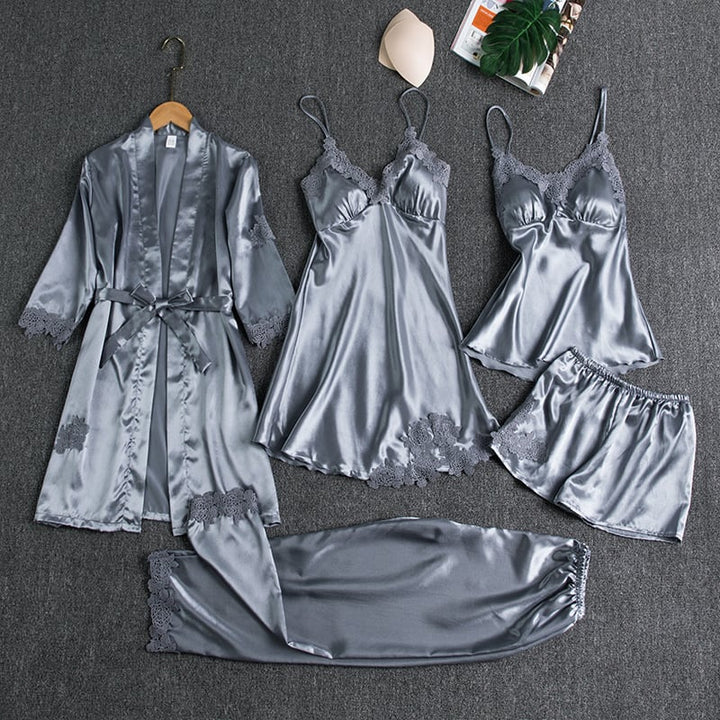 Celeste – 5-Piece Nightwear Set for Soft Evenings