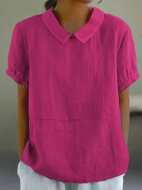 Sophie – Relaxed Collared Everyday Top