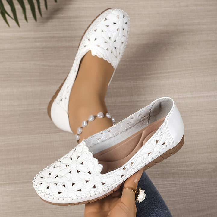 Chantal – Petal-Cut Slip-On Flats