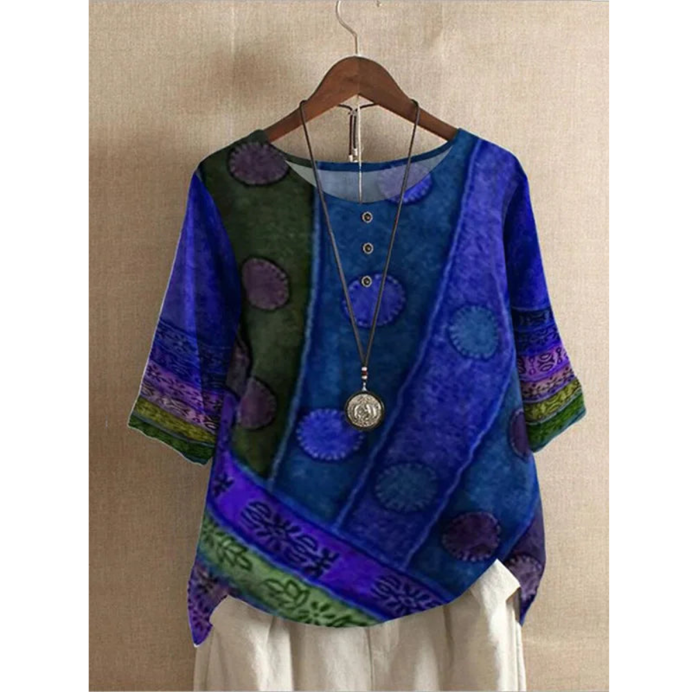 Harper – Artistic Patchwork Everyday Top