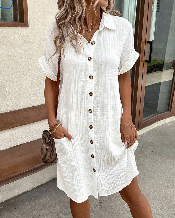 Olive – Shirt Dress with a Spring Touch