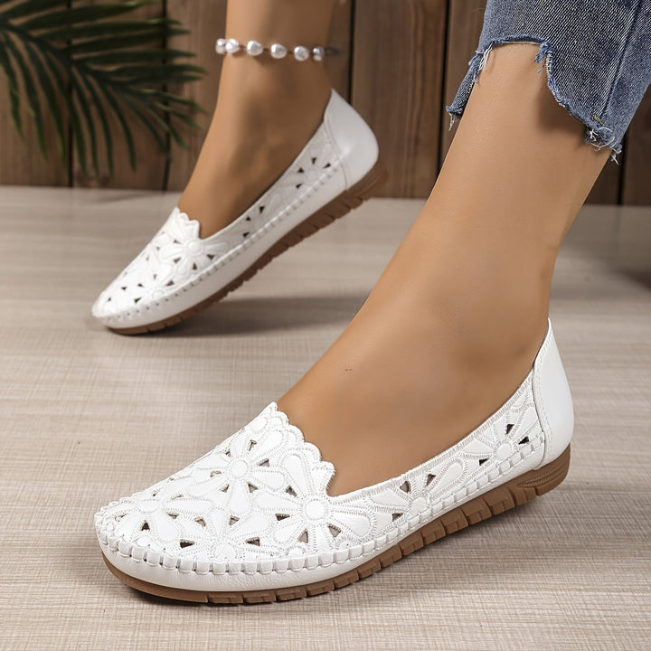 Chantal – Petal-Cut Slip-On Flats