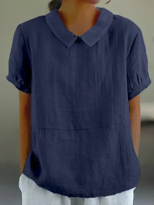 Sophie – Relaxed Collared Everyday Top