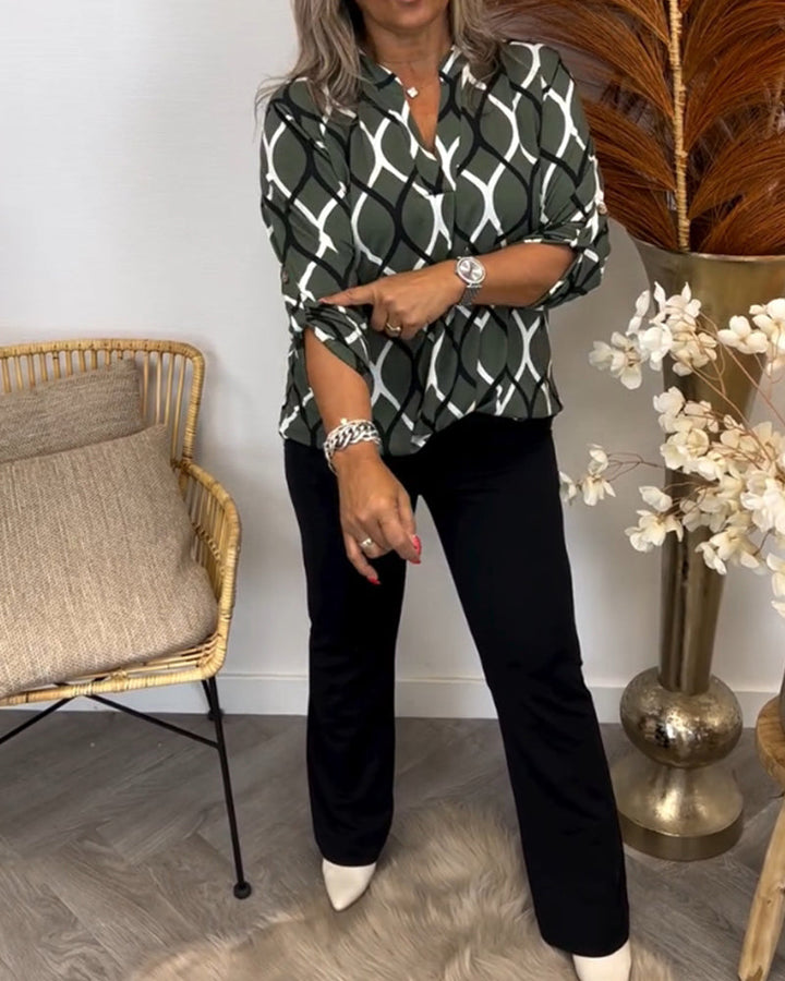 Janny – Long Sleeve Everyday Blouse