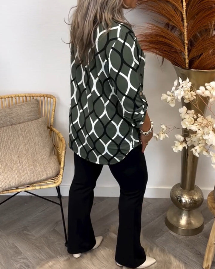 Janny – Long Sleeve Everyday Blouse