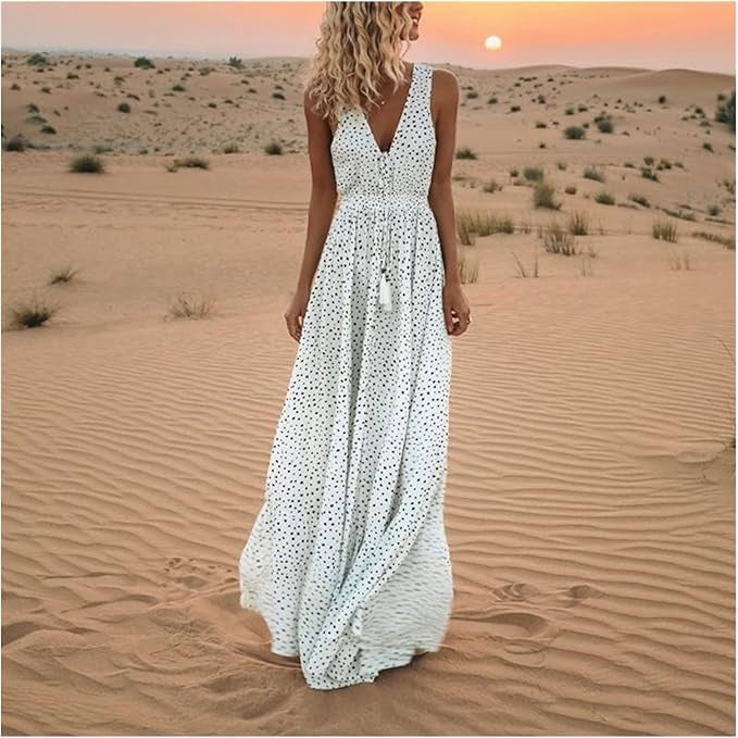 Ella – Boho Dot Day Dress