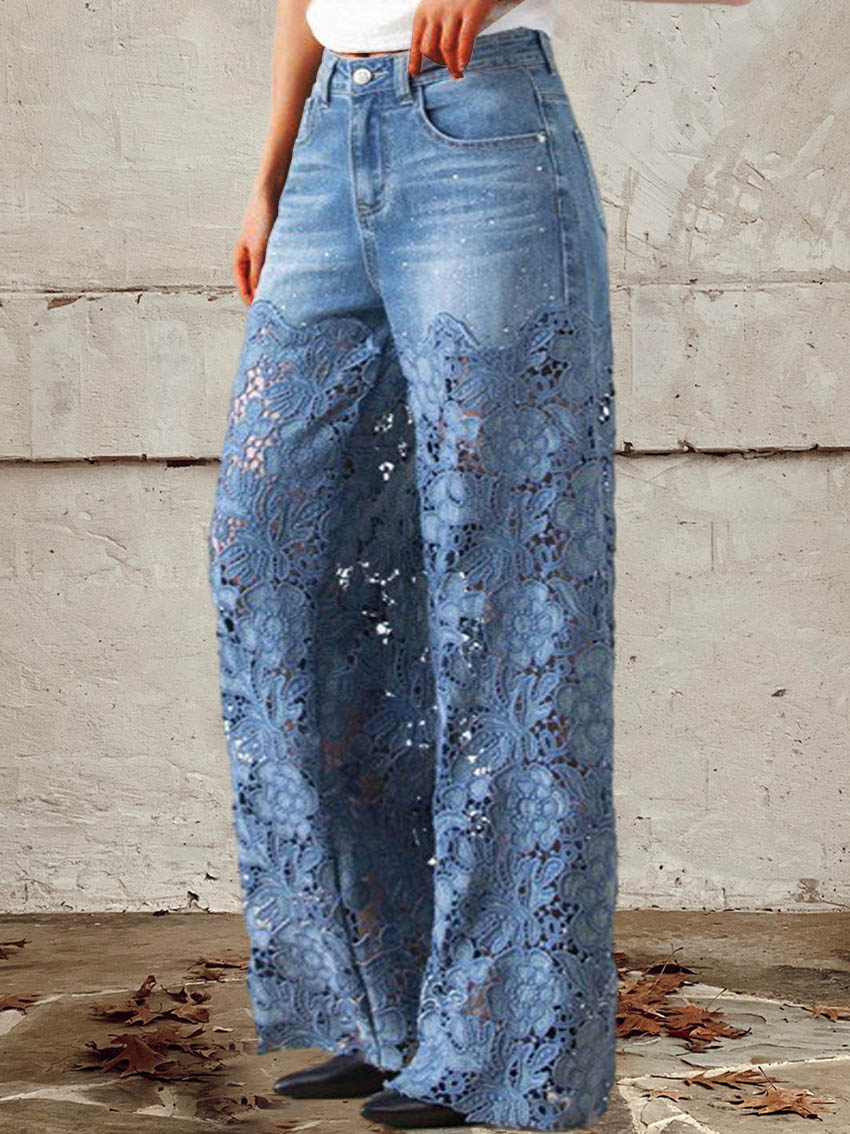 Camille – Feminine Patchwork Jeans
