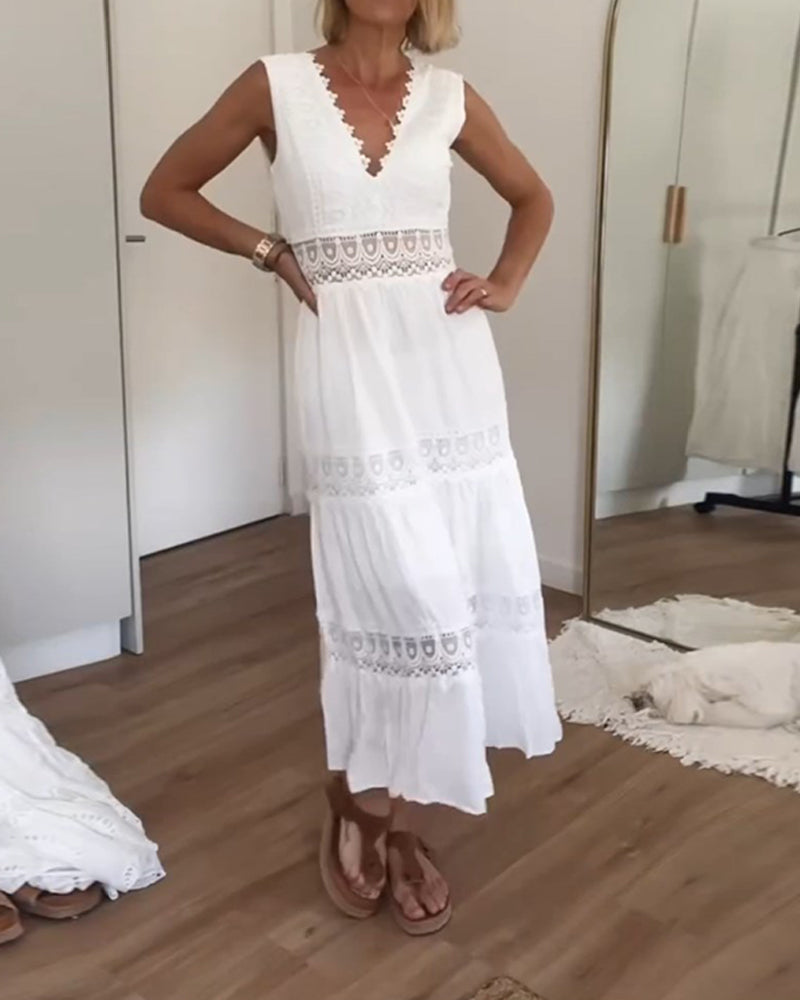 Clara – Lace-Detail Summer Dress