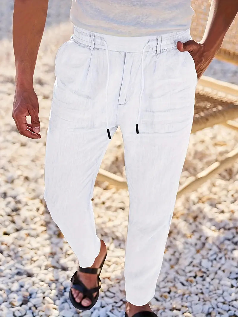 Malcolm – Easygoing Linen Drawstring Pants