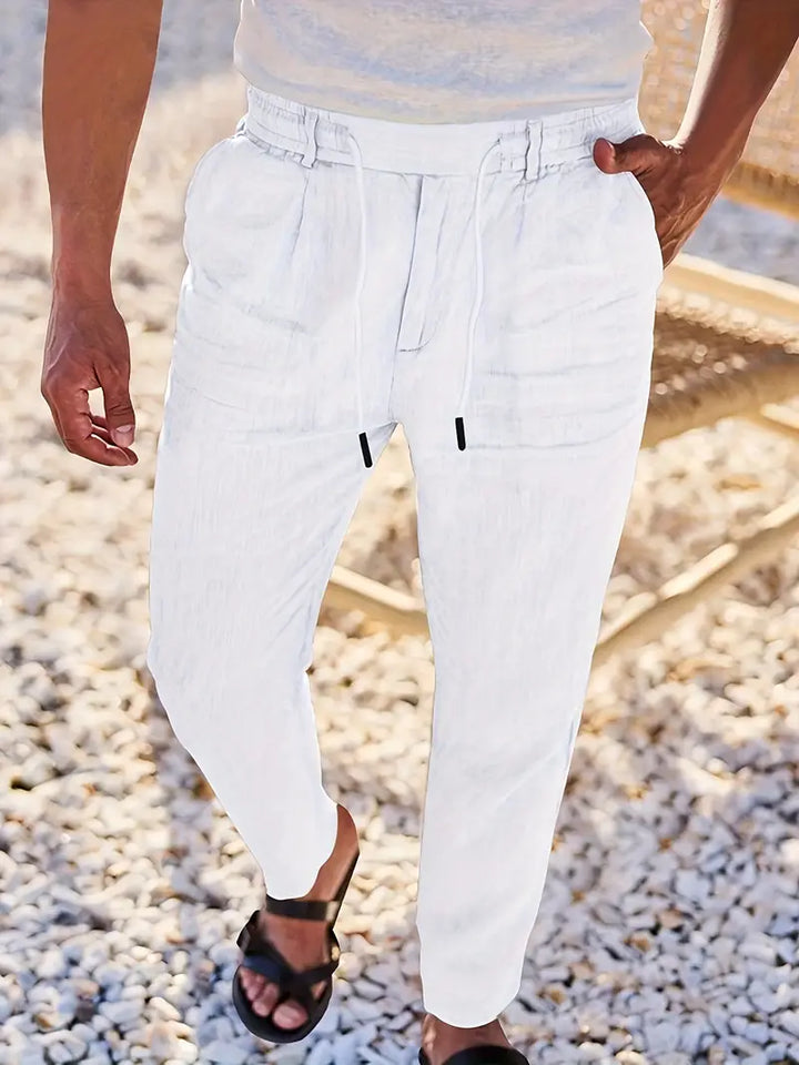Malcolm – Easygoing Linen Drawstring Pants