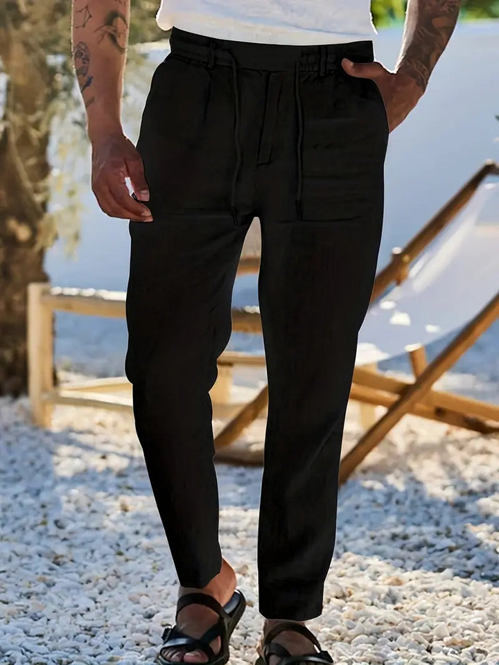 Malcolm – Easygoing Linen Drawstring Pants