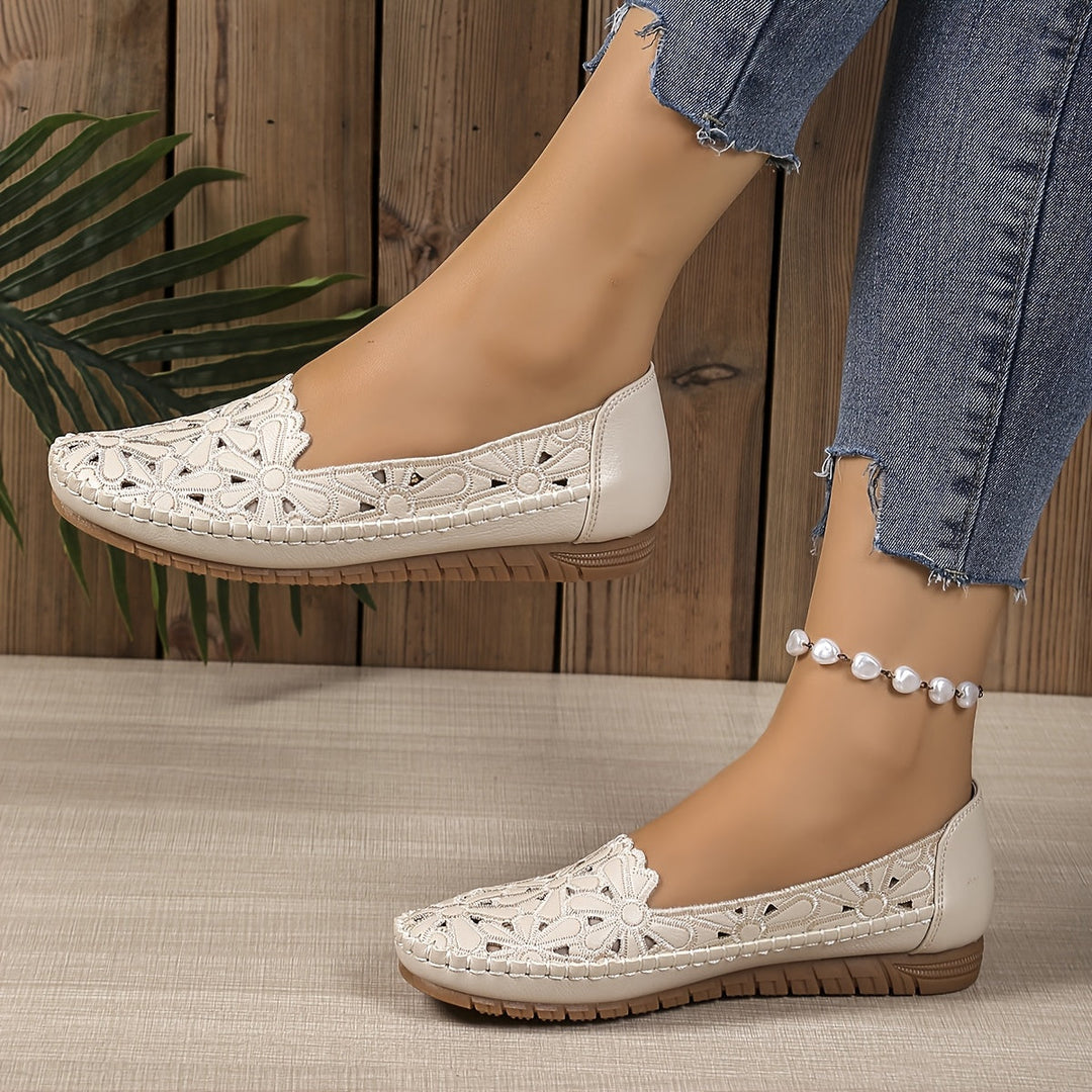 Chantal – Petal-Cut Slip-On Flats