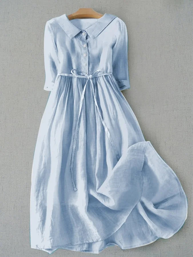 Claire – Vintage Waist-Tie Dress