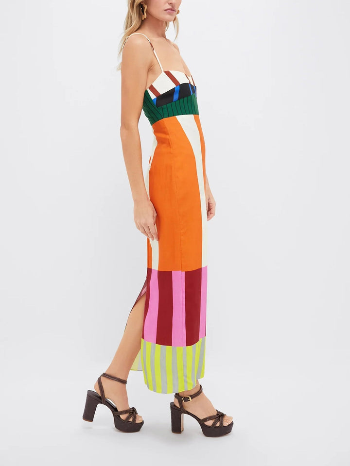 Elodie – Bold Stripe Statement Dress