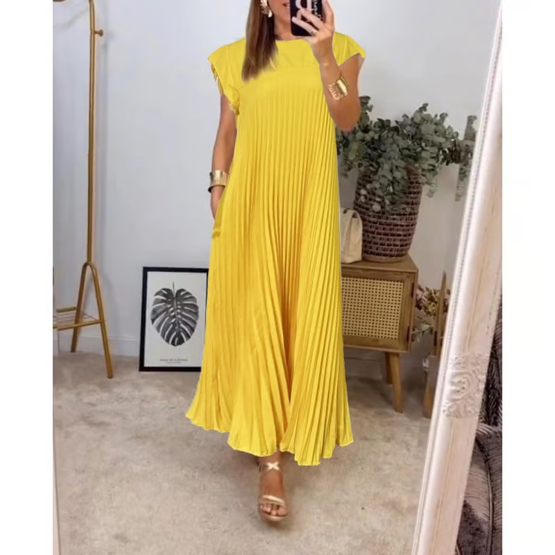 Ciara – Pleated Flatter Dress