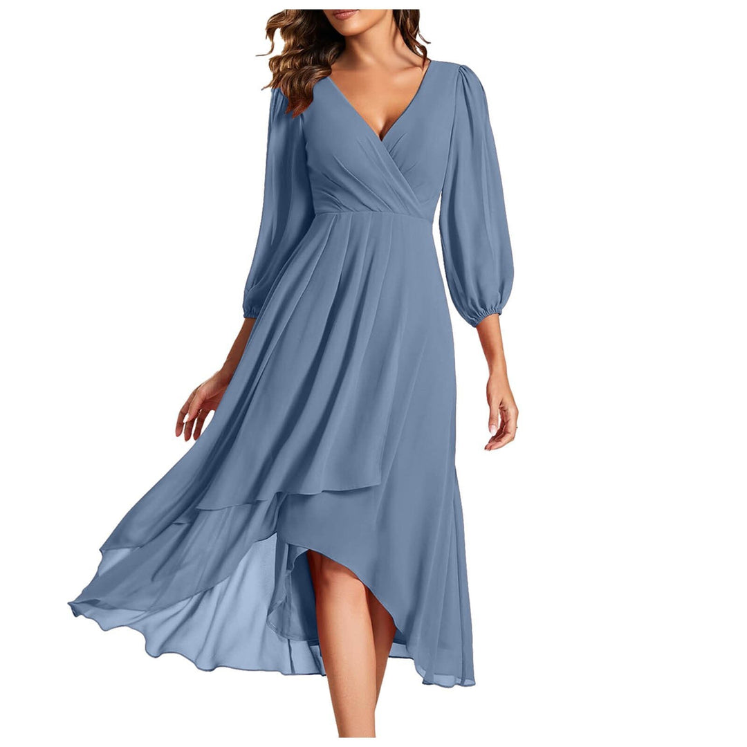 Vivienne – V-Neckline Elegant Dress