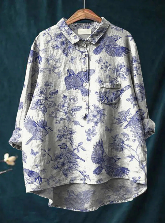 Audrey – Vintage Floral Blouse