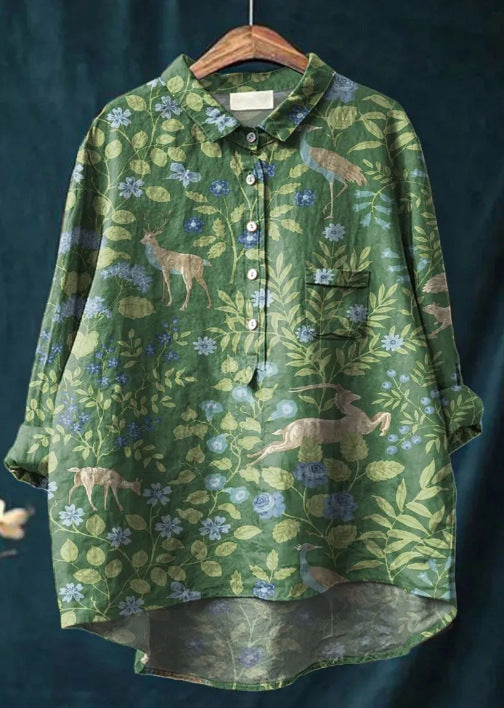 Audrey – Vintage Floral Blouse