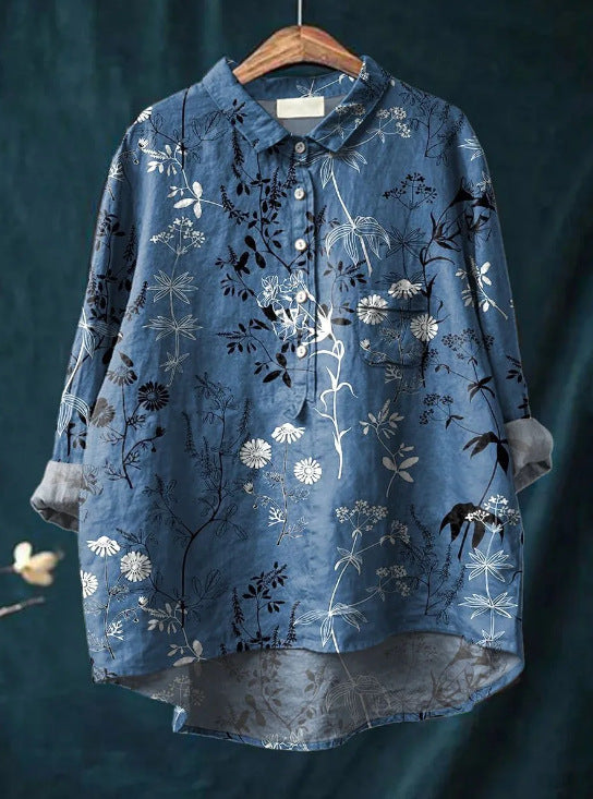 Audrey – Vintage Floral Blouse
