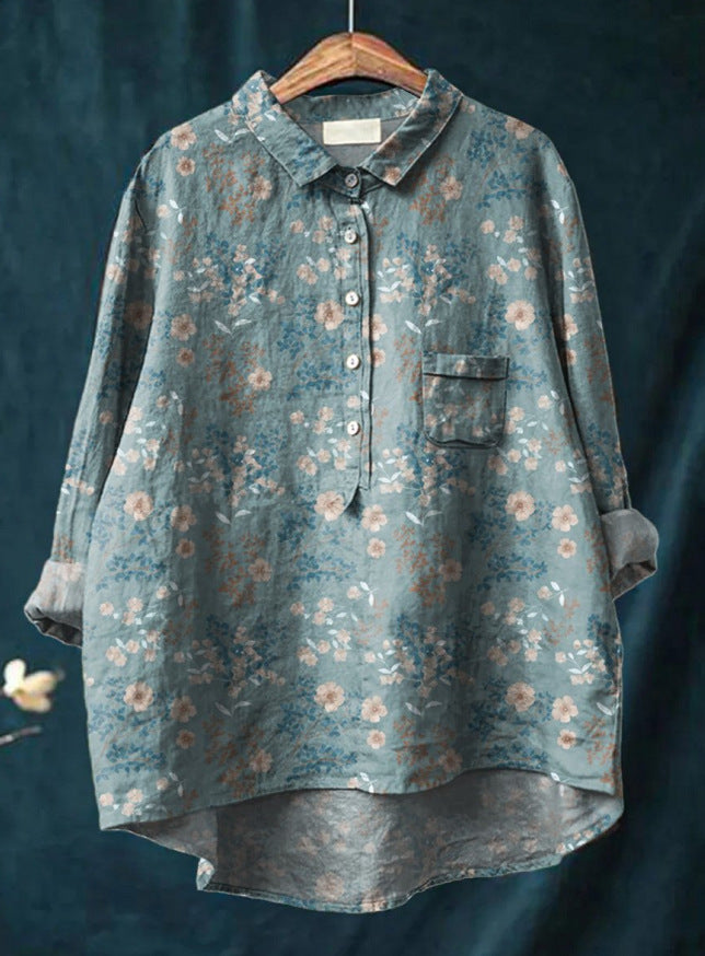 Audrey – Vintage Floral Blouse