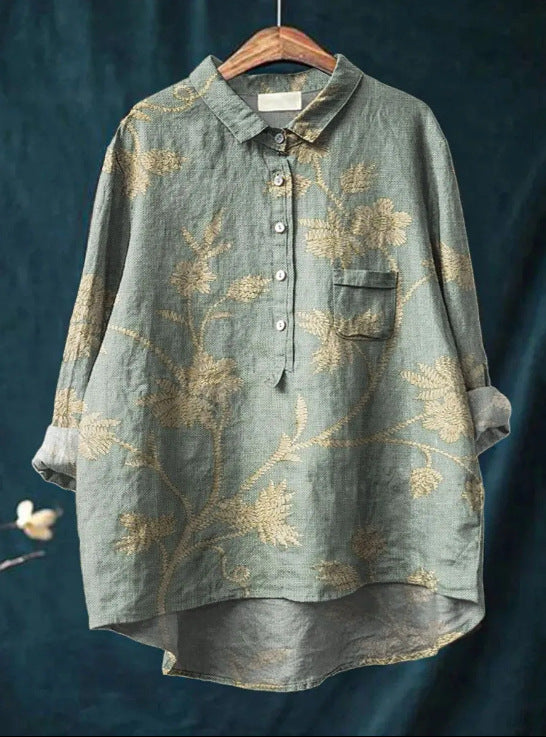 Audrey – Vintage Floral Blouse